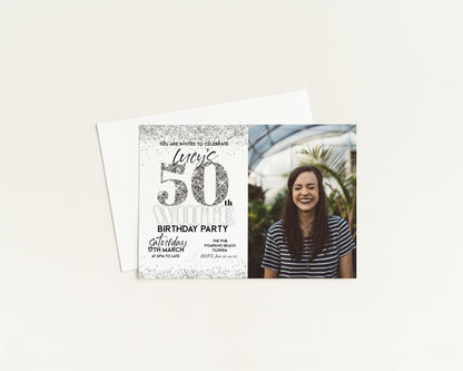 All White Party Invitation Template Add Your Photo Printable Template Bling Bling All White Birthday Editable Any Age Digital Download