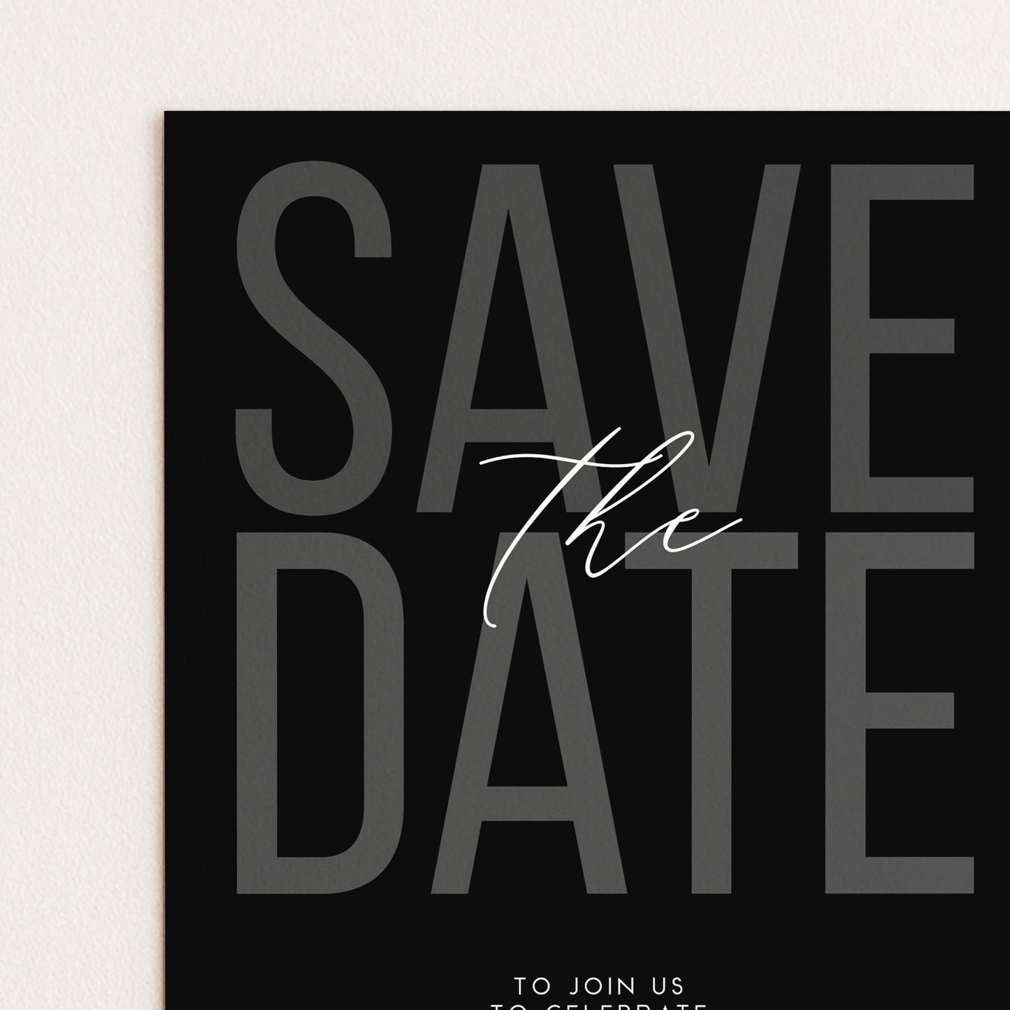 Editable Birthday Save the Date, Editable Black Mens Adult Invitation Template, Save the Date Printable Template
