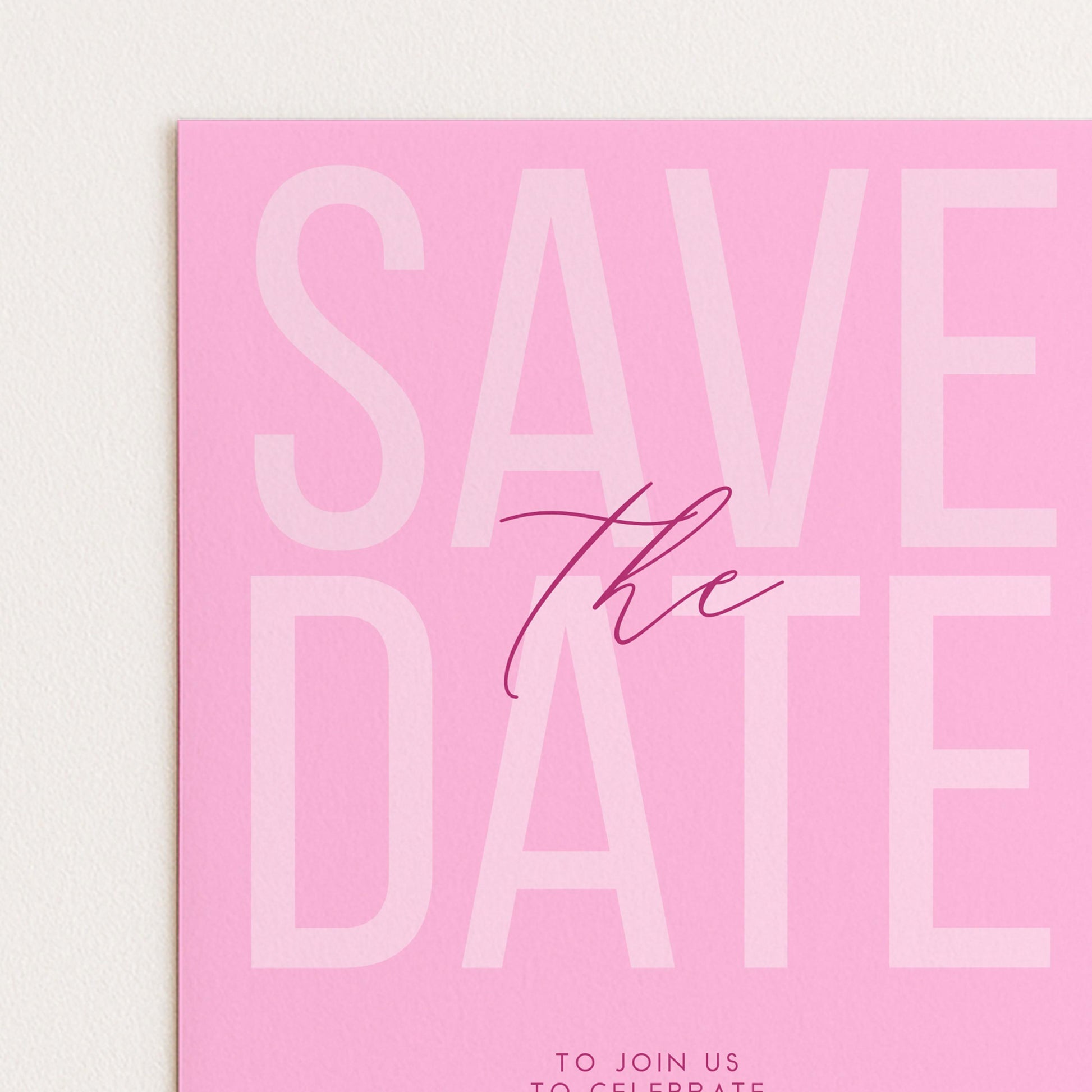 Editable Birthday Save the Date, Editable Pink Women's Adult Invitation Template, Save the Date Printable Template