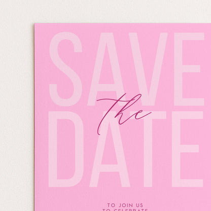 Editable Birthday Save the Date, Editable Pink Women's Adult Invitation Template, Save the Date Printable Template