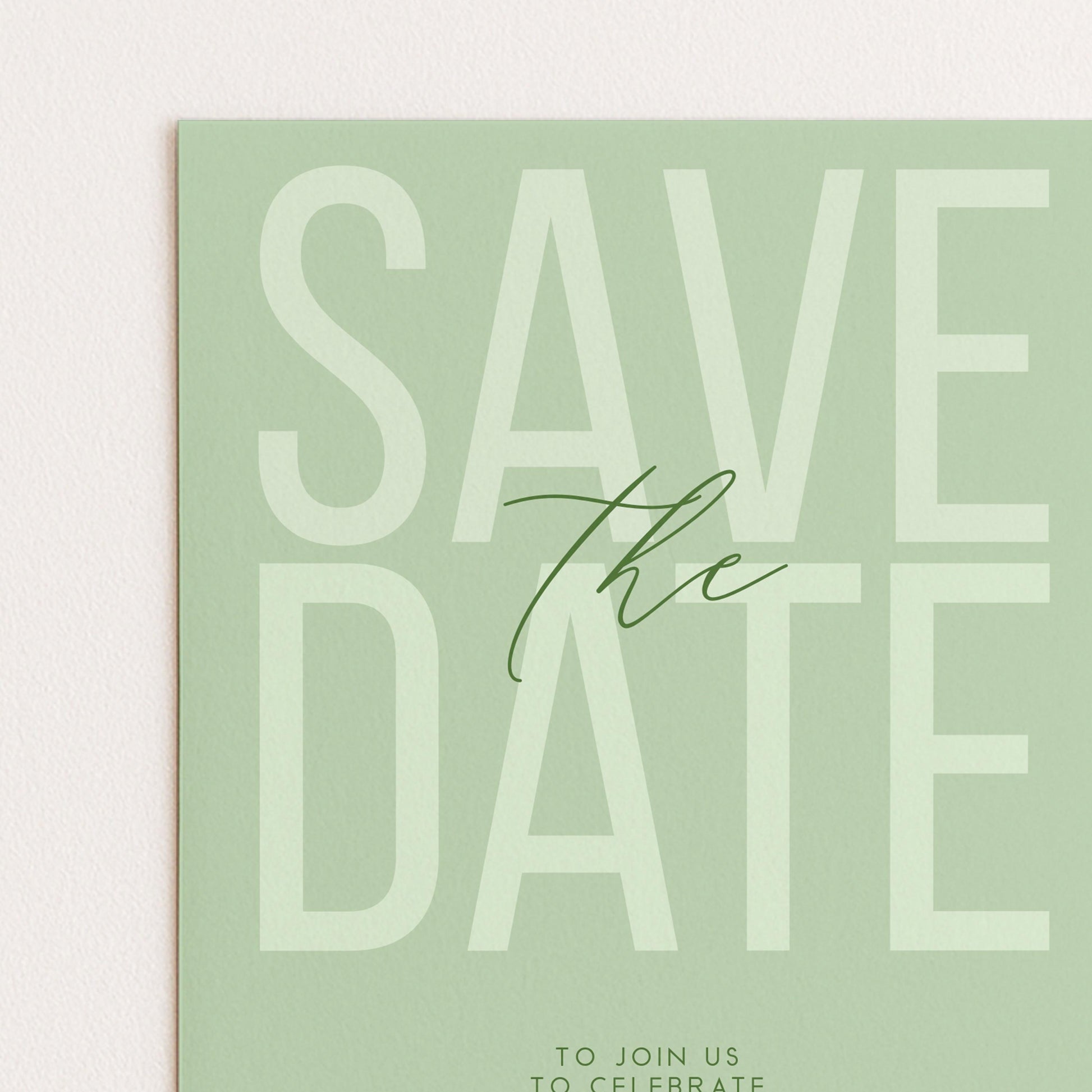 Editable Birthday Save the Date, Editable Unisex Sage Adult Invitation Template, Save the Date Printable Template