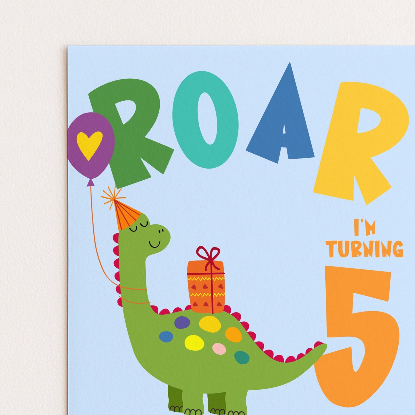 Dinosaur Birthday Invitation, Roar Theme, Editable (Printable 5th Party Invite)