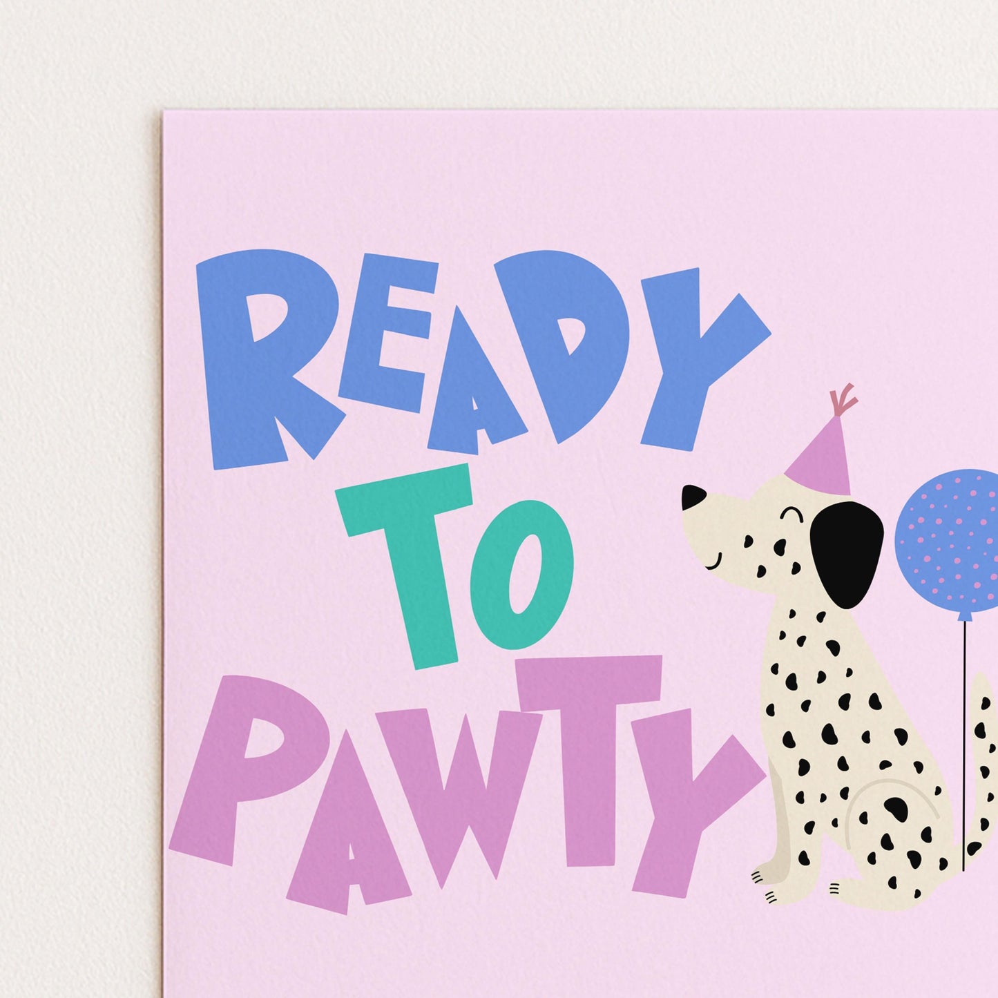 Editable Dog Birthday Invitation, Ready to Pawty Invite, Dalmatian Puppy Party Card, Girls Printable Birthday Template, Any Age, Corjl