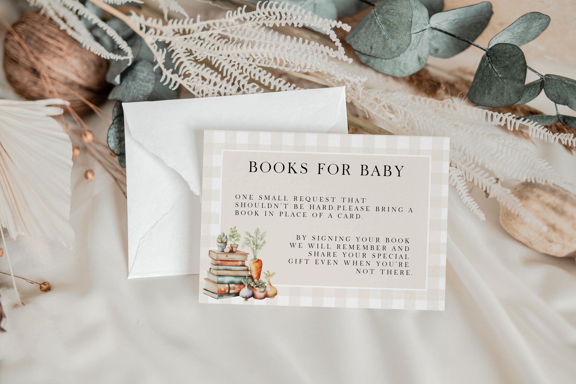 Locally Grown Baby Shower Invitation Bundle, Editable Corjl Template, Diaper Raffle, Book Request Thank You Card, Farmer’s Market Theme LG20