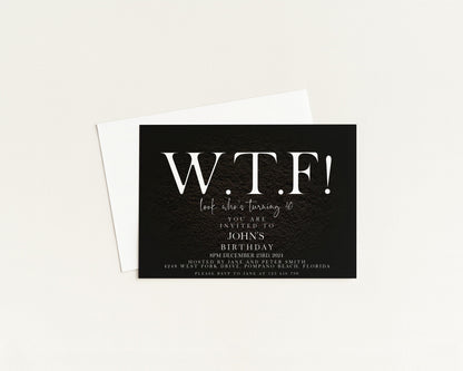 The image is a birthday invitation for John's birthday party.