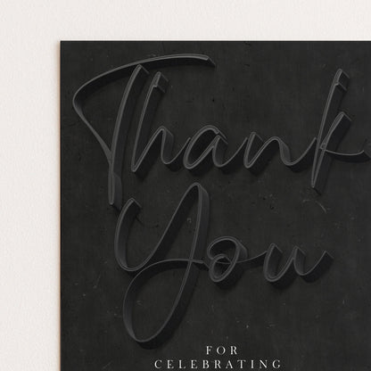 the text "Thank you" in a cursive font, which is the main focus of the image.