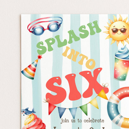 a birthday card for a six year old