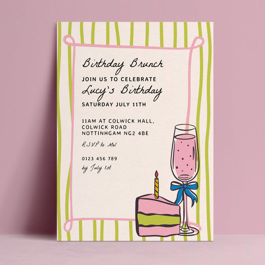 Birthday Brunch Invitation
