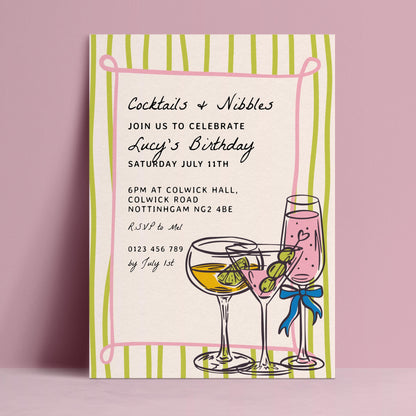 Cocktails and Nibbles Invitation
