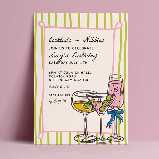 Cocktails and Nibbles Invitation