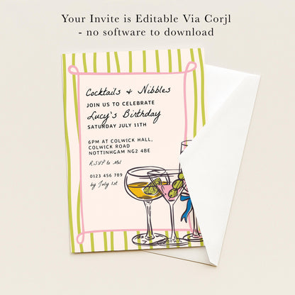 The image is a birthday party invitation for Lucy's birthday party.