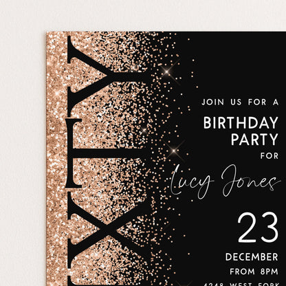 The image is a birthday party invitation for a girl named Lucy Jones, which is for a birthday party on December 23.