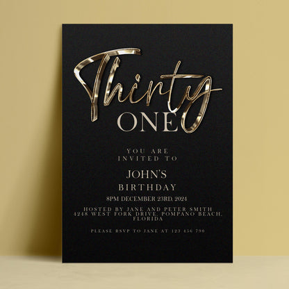 The image is a birthday invitation for John's 30th birthday.
