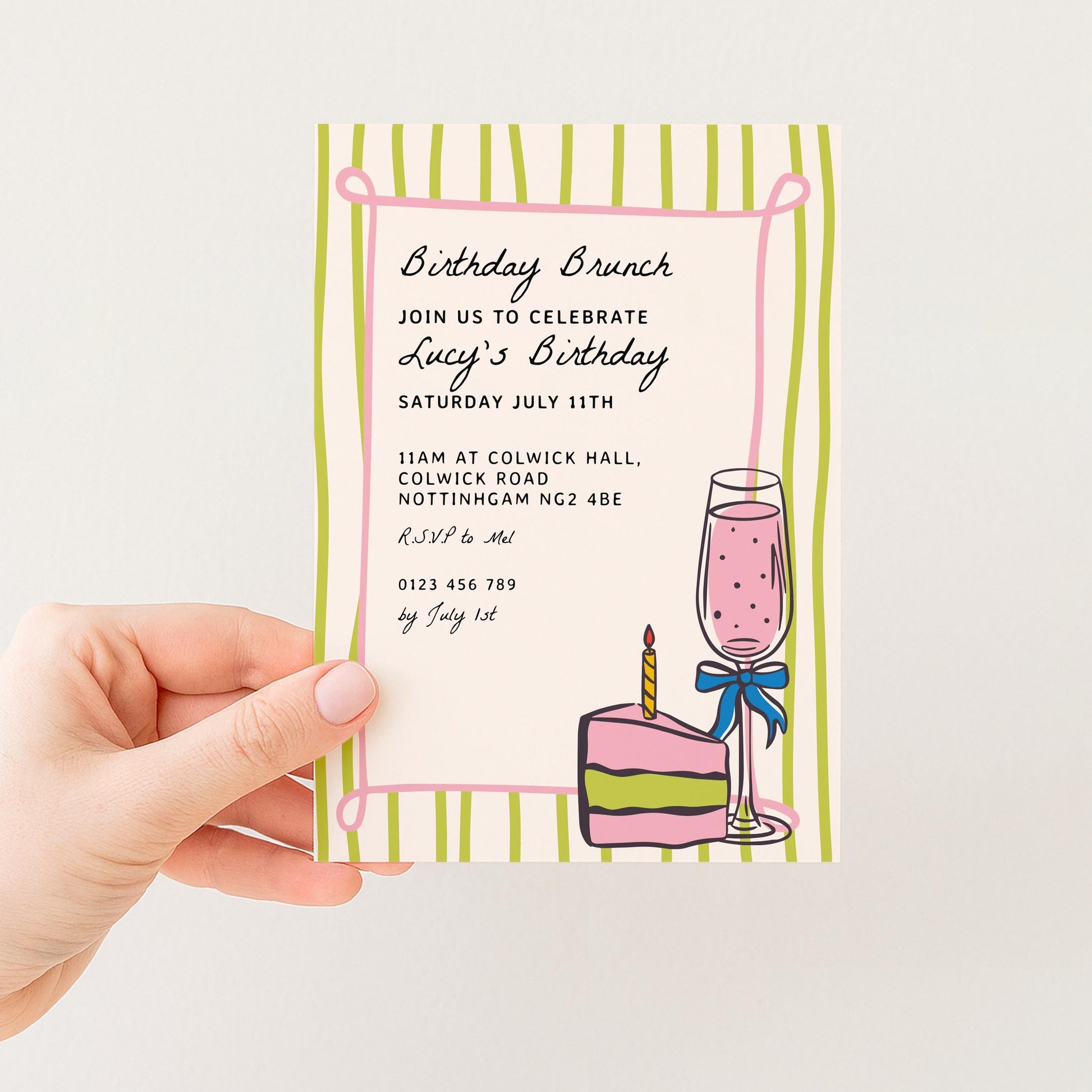 Birthday Brunch Invitation