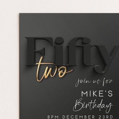 The image is a birthday invitation for Mike's birthday party.