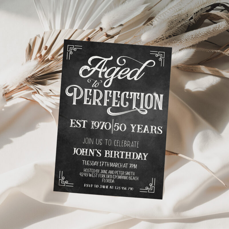 aged to perfection invite