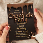 Chocolate Birthday Party Invitation