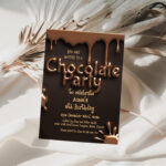 chocolate party invitation
