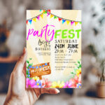 festival birthday invitation