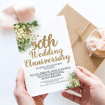 50th Wedding Anniversary Invitation