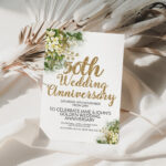 50th Wedding Anniversary Invitation