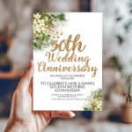 50th Wedding Anniversary Invitation