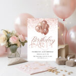 rose gold balloons
