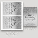 silver wedding anniversary invite