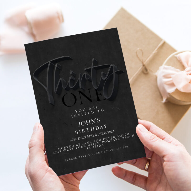 thirty invite for men