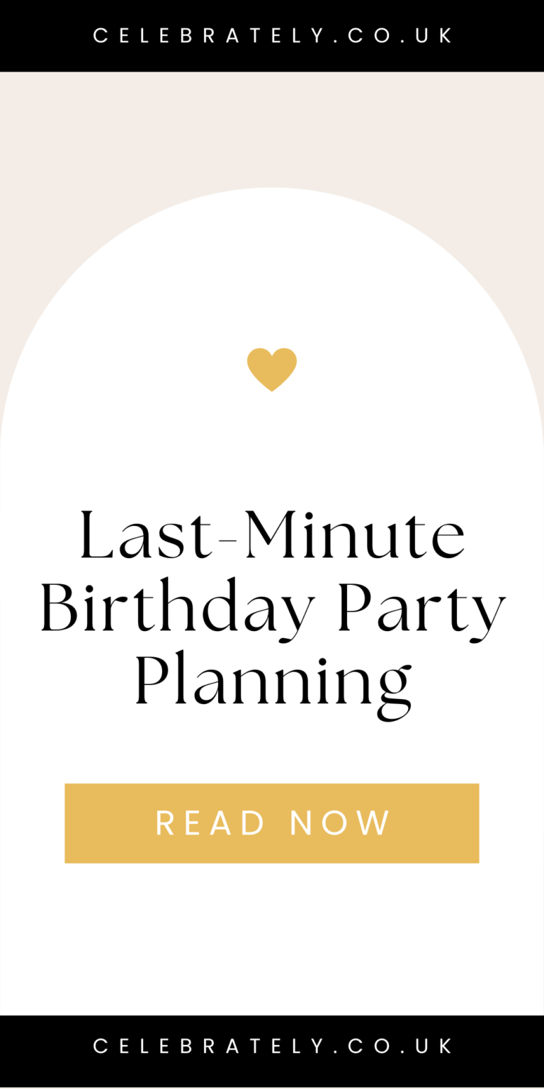 last minute birthday party planning