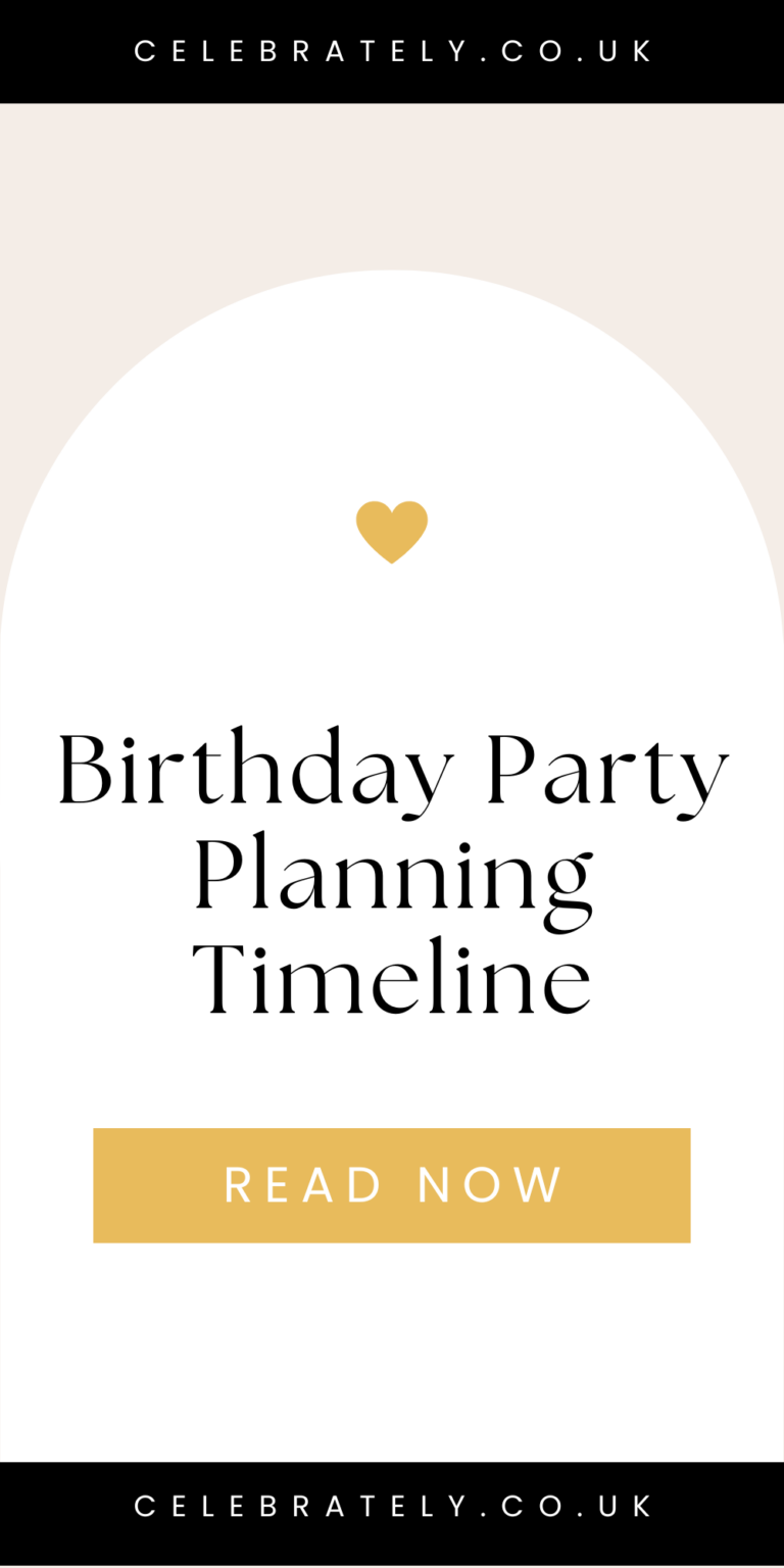 birthday planning timeline