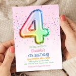 4th Birthday Invitation