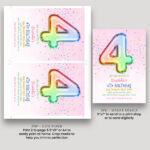 4th Birthday Invitation