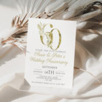 60th wedding anniversary invitation