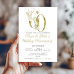 60th wedding anniversary invitation