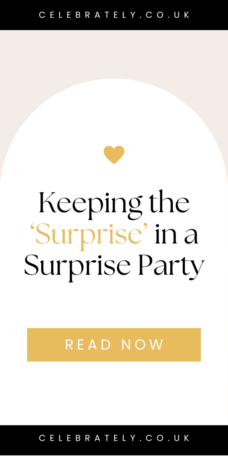 Keeping the surprise in a surprise party