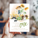 Cat and Dog 1st Birthday Invitation 6