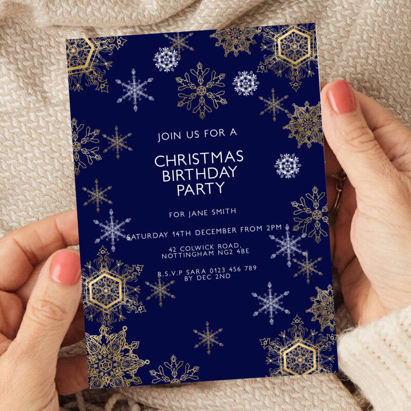 Christmas Birthday Party Invitation 3