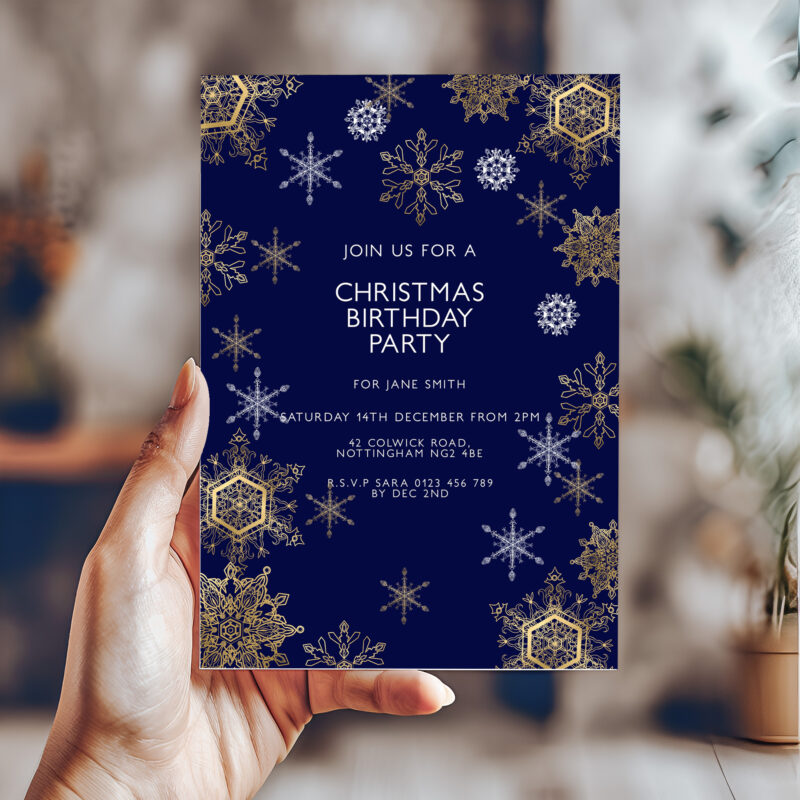 Christmas Birthday Party Invitation 6