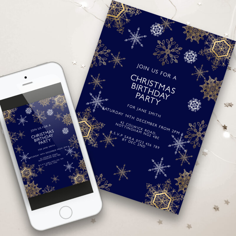 Christmas Birthday Party Invitation 7