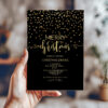 Christmas Black and Gold Invitation 6