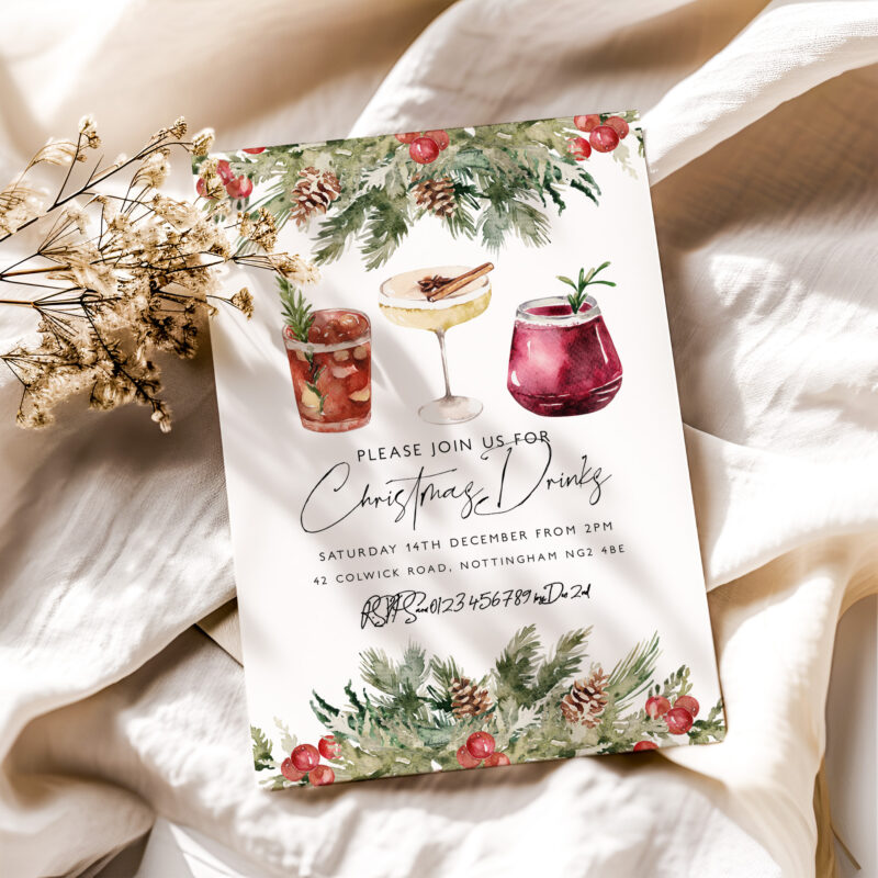 Christmas Drinks Invitation 1