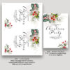 Christmas Party Foliage Invitation 8