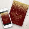 Christmas Red and Gold Invitation 7