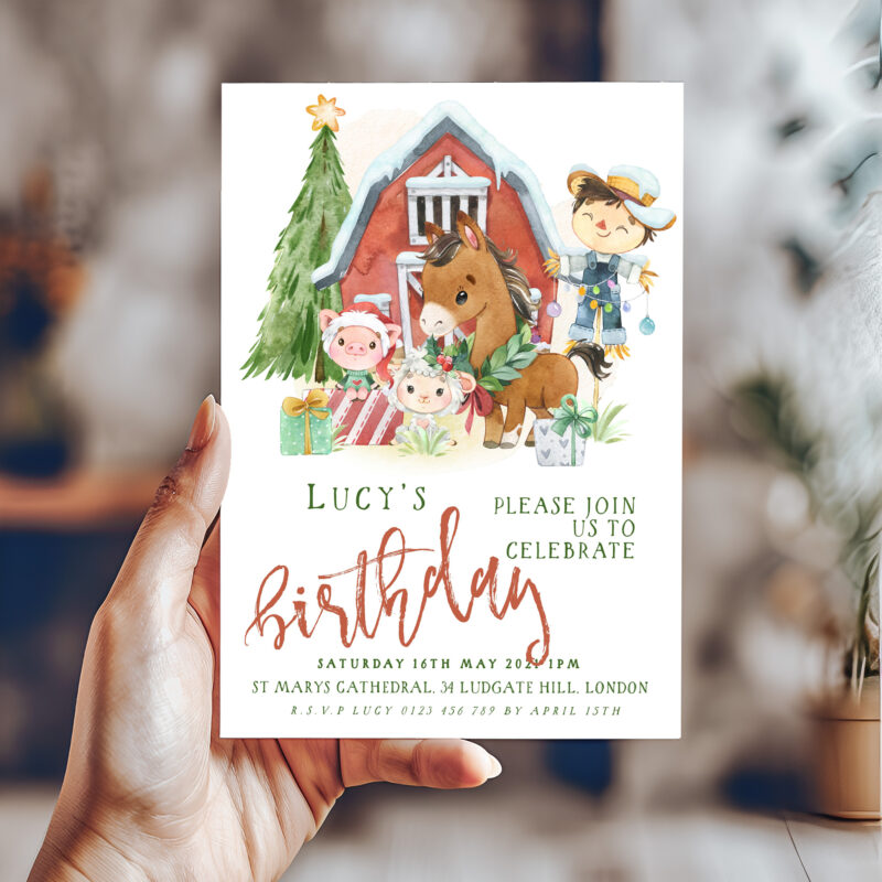 Christmas farm invite