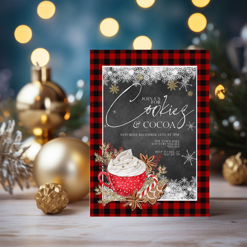 Cookies and Cocoa Invitation 2