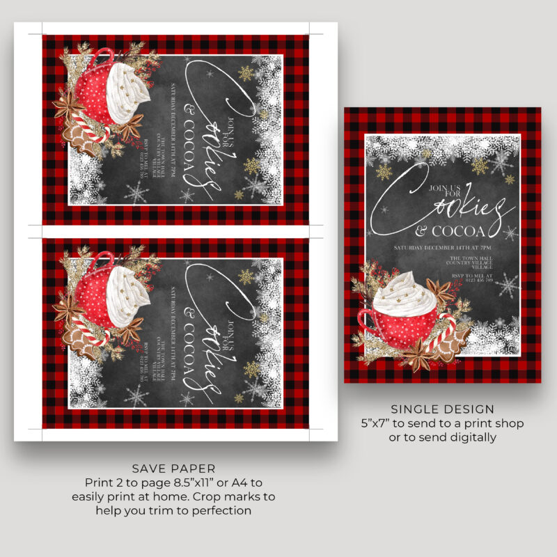 Cookies and Cocoa Invitation 9