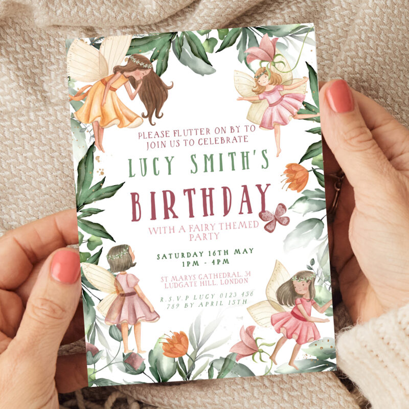 Fairy Birthday Invitation 3