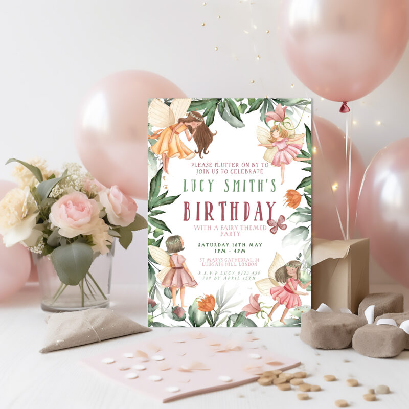 Fairy Birthday Invitation 5