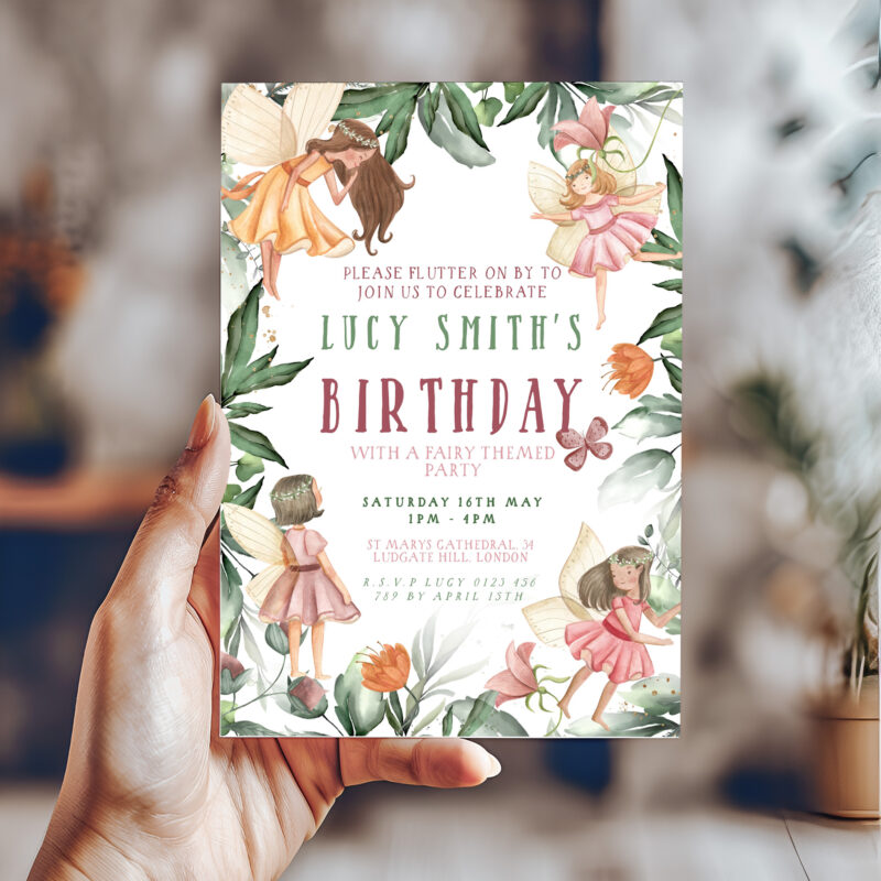 Fairy Birthday Invitation 6